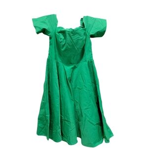 Belle Poque Elegant Green Midi Dress